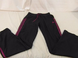 Adidas Women&#39;s Polyester Soccer Pants, Pink And Black, Size 10 pre-owned... - £27.18 GBP