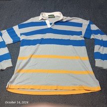 ** Vintage Levi Sutter Creek Polo Shirt Adult Large Rugby Striped Long S... - £8.67 GBP