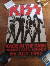 KISS KAOS IN THE PARK FINSBURY PARK LONDON 5th JULY 1997 ORIGINAL TOUR P... - $39.29