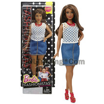 Y 2015 Barbie Fashionistas #32 Curvy African American Doll DPX68 Dolled Up Denim - £23.97 GBP