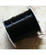 32&#39; Black .8mm elastic bead stringing beading cord 10 meters thin stretc... - £1.52 GBP