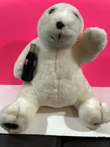 Play By Play Plush 1996 Coca-Cola Brand Collectible Polar Bear 12 inches - $9.95