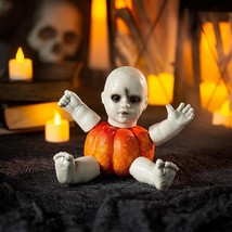 Halloween Creepy Doll Pumpkin Poke-Ins Halloween Decorations Pumpkin Dec... - £13.47 GBP