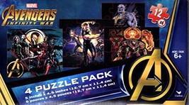 Marvel Infinity War Avengers - 4 Puzzle Pack - 12 Piece Jigsaw Puzzle (S... - £7.19 GBP
