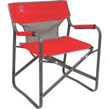 Coleman - Camping Chair, Steel Frame, Maximum Capacity 300 lbs, Red - £67.19 GBP