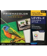PRISMACOLOR TECHNIQUE ONLINE LESSONS LEVEL 2 COLOR &amp; STYLE 27pc ANIMAL SET - $33.94 CAD