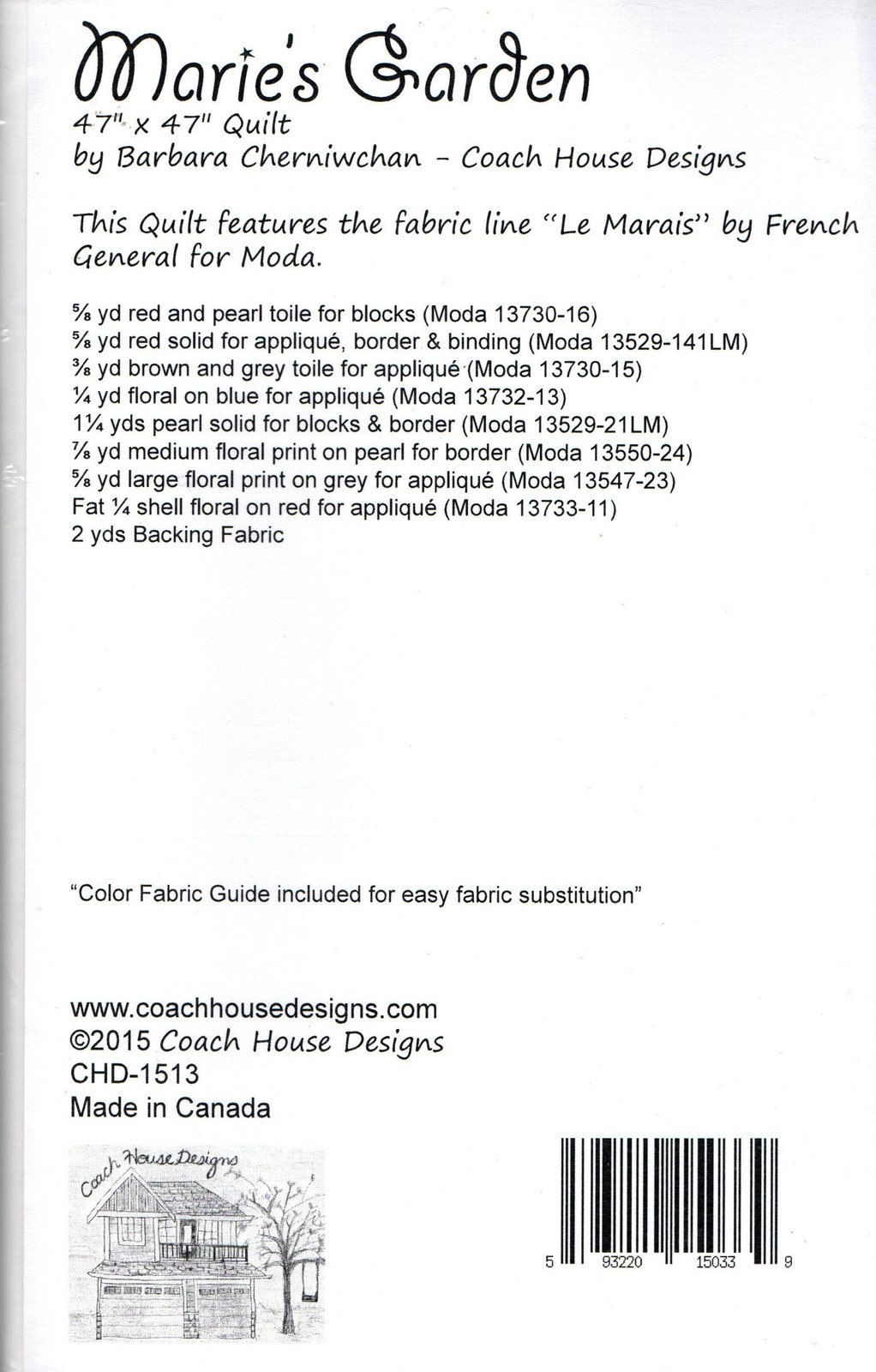 Image 1 of Marie's Garden Quilt Pattern 47
