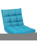 14-Position Adjustable Folding Lazy Gaming Sofa-Light Blue - Color: Ligh... - £100.00 GBP