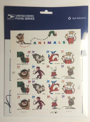 Primary image for 2005 USPS Stamp Sheets Favorite Childrens Books Animals MMH B9