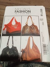 McCalls Fashion Pattern 5719 Four Purse Designs Uncut - £5.67 GBP