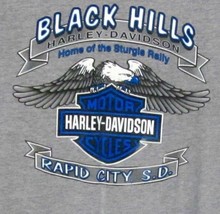 Harley-Davidson Motorcycle T-Shirt XL BLACK HILLS RALLY STURGIS 2005 35T... - £14.74 GBP