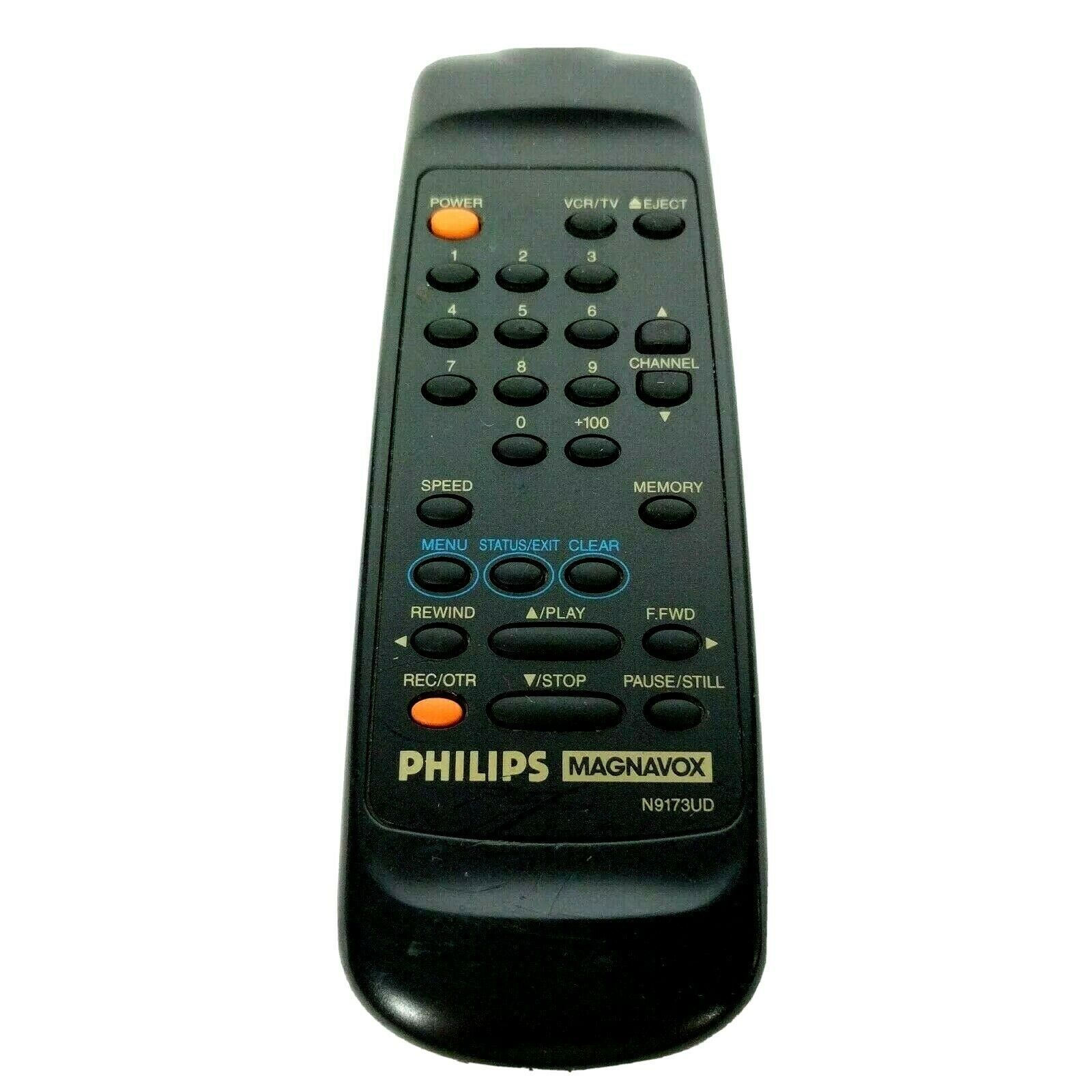 Primary image for Genuine Philips Magnavox TV VCR Remote Control N9173UD Tested Works