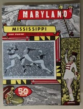 Maryland Mississippi Football Vintage Game Day Football Program 1953 - £29.26 GBP