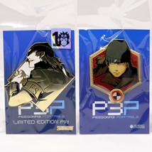 Persona 3 Portable FES Reload Shinjiro Aragaki Gold Enamel Pin Figure Reload - £21.32 GBP