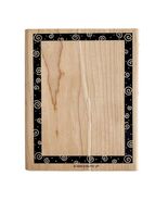 Stampin Up 1999 Border Frame Swirls Used Stamp Vintage Large Size DWGG1 - $461.10 MXN