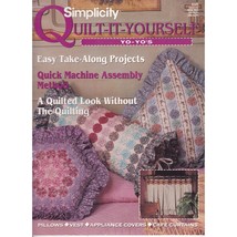 Vintage Quilting Patterns, Simplicity Quilt It Yourself 249 Yo Yos 1995, Pillows - $17.42