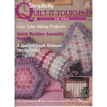 Vintage Quilting Patterns, Simplicity Quilt It Yourself 249 Yo Yos 1995, Pillows - £13.92 GBP