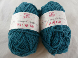 Knit One Crochet Too Fleece The gourmet collection Yarn 2 50gr skeins dusty teal - £5.93 GBP