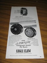 1971 Print Ad Eagle Claw AD McGill Autograph Model Fly Fishing Reels Den... - £7.27 GBP