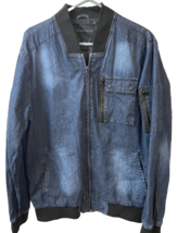Sean John Long Sleeved Jean Jacket Denim Mens Xtra Large XL Lined Full Zip - $24.92