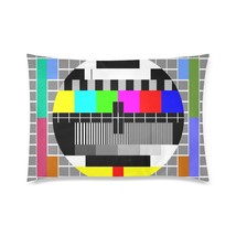 Television No Signal Pillow Case 30&quot; x 20&quot; (2 Sides) - $431.73 MXN