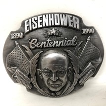 VTG Siskiyou Eisenhower 5 Star Centennial Belt Buckle US President Stone... - £32.03 GBP