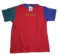 VINTAGE Guess Jeans T Shirt Juniors Kids Small MultiColor - $20.34