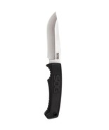 Field Knife Fixed 4&quot; Satin Plain Clip Point Blade Thermoplastic Rubber H... - €85,04 EUR