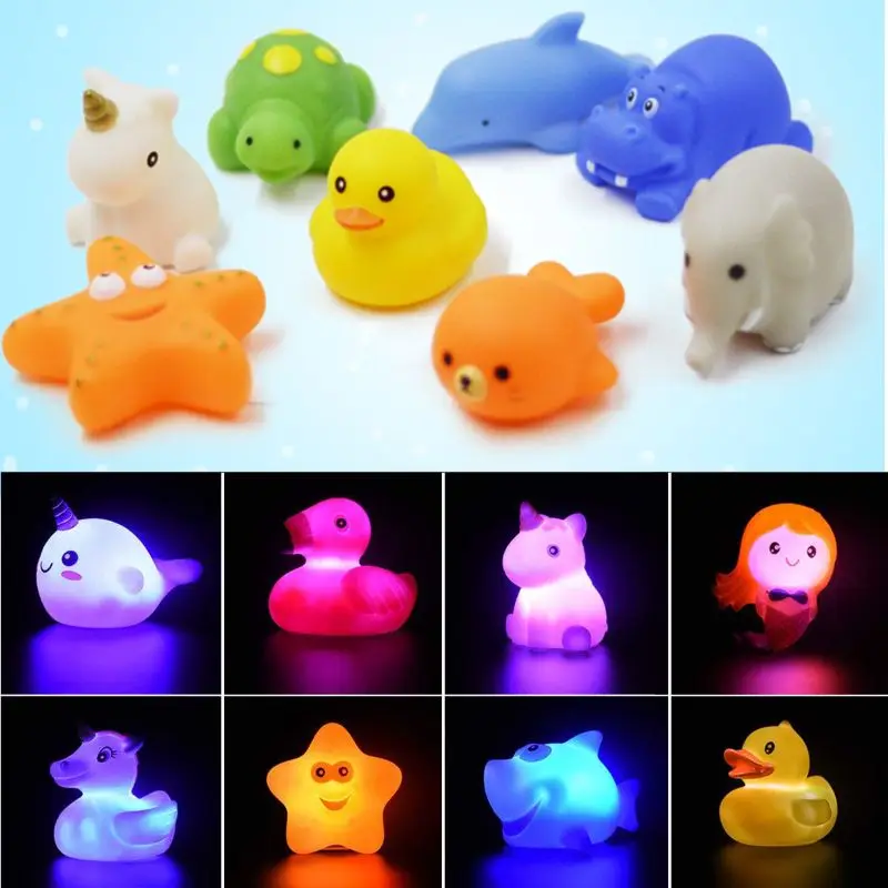 Baby Water Flashing Floating Animals Dolphins Kids Automatic Led Lighting up - £7.94 GBP+