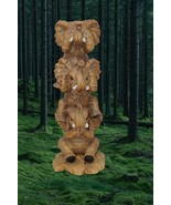 Design Toscano Hear No See No Speak No Evil Stacked Lucky Elephant Figurine - €14,20 EUR