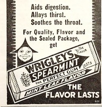 1923 Wrigley&#39;s Chewing Gum Advertisement Flavor D22 1 Ephemera Candy 4 x... - £13.15 GBP