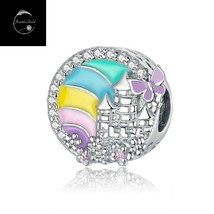 Genuine Sterling Silver 925 Fairy Tale Rainbow Follow Your Dreams Bead Charm - £17.88 GBP