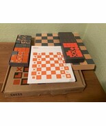Wild Wood Wooden Chess Set Wooden Board And Pieces Board Game In Box - $11.75