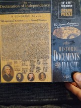 The Declaration of Independence 750 Piece Puzzle New 18 x 24 - $12.86