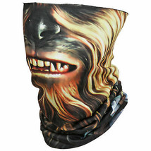 Star Wars Chewbacca Character Costume Full Face Tubular Bandana Gaiter Brown - £11.03 GBP