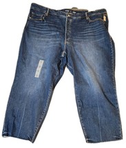 Old Navy High Rise OG Straight Button Fly Raw Hem Womens Sz 28 Dark Blue... - $22.72