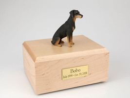 Doberman Ears Down Pet Funeral Cremation Urn Avail in 3 Dif Colors &amp; 4 S... - £133.54 GBP+