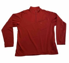Helly Hansen Sweater 1/4 Zip Mens XXL Red Fleece Pullover Hiking Pro Str... - $32.90
