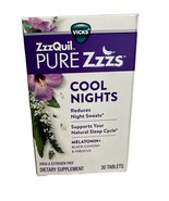 Vicks ZzzQuil Pure Zzzz Cool Nights Strogen Free 30 Tab-Reduces Night Sw... - $87.88