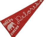 1939 Jay Gould&#39;s Circus Embroidered for Delores Felt Pennant Glencoe MN ... - £13.40 GBP