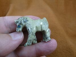 (Y-HOR-103) green Serpentine colt HORSE Peru gem FIGURINE horses stone e... - $13.99