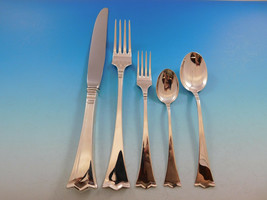 Silver Crown AKA Kronesolv by Th. Olsens 830 Silver Flatware Set Service 64 pcs - $5,935.05