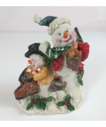 Vintage K&#39;s Collection Glittery Father &amp; Son Snowman 4.5&quot; Christmas Figu... - $212.56 MXN