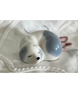 Vintage MCM Miniature Bone China Szeiler Sleeping Dog Figurine 2&quot; Length... - $261.90 MXN
