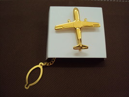 NECK TIE PIN MILITARY AIRPLANE FROM ROYAL THAI AIR FORCE MUSEUM - $14.35