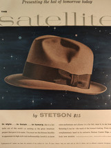 1956 Esquire Original Advertisements Satellite Hat by Stetson Manhattan Shirts - £8.46 GBP