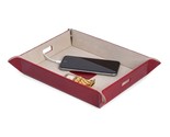 Bey Berk Large Leather Snap Valet and Charging Station Tray Red - £36.73 GBP