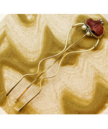 Coral and Freshwater pearl Hairpin - $135.00