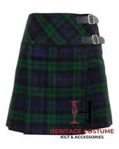 Scottish Black Watch Tartan Ladies Skirt For Women Knee Length Tartan Pleat Kilt - £30.59 GBP