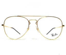 Ray-Ban Eyeglasses Frames RB6413 2500 Shiny Gold Aviator Full Wire Rim 54-17-140 - £73.78 GBP